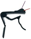 Fire & Stone 530399 D-stijl capodaster voor akoestische gitaar/westerngitaar aluminium zwart