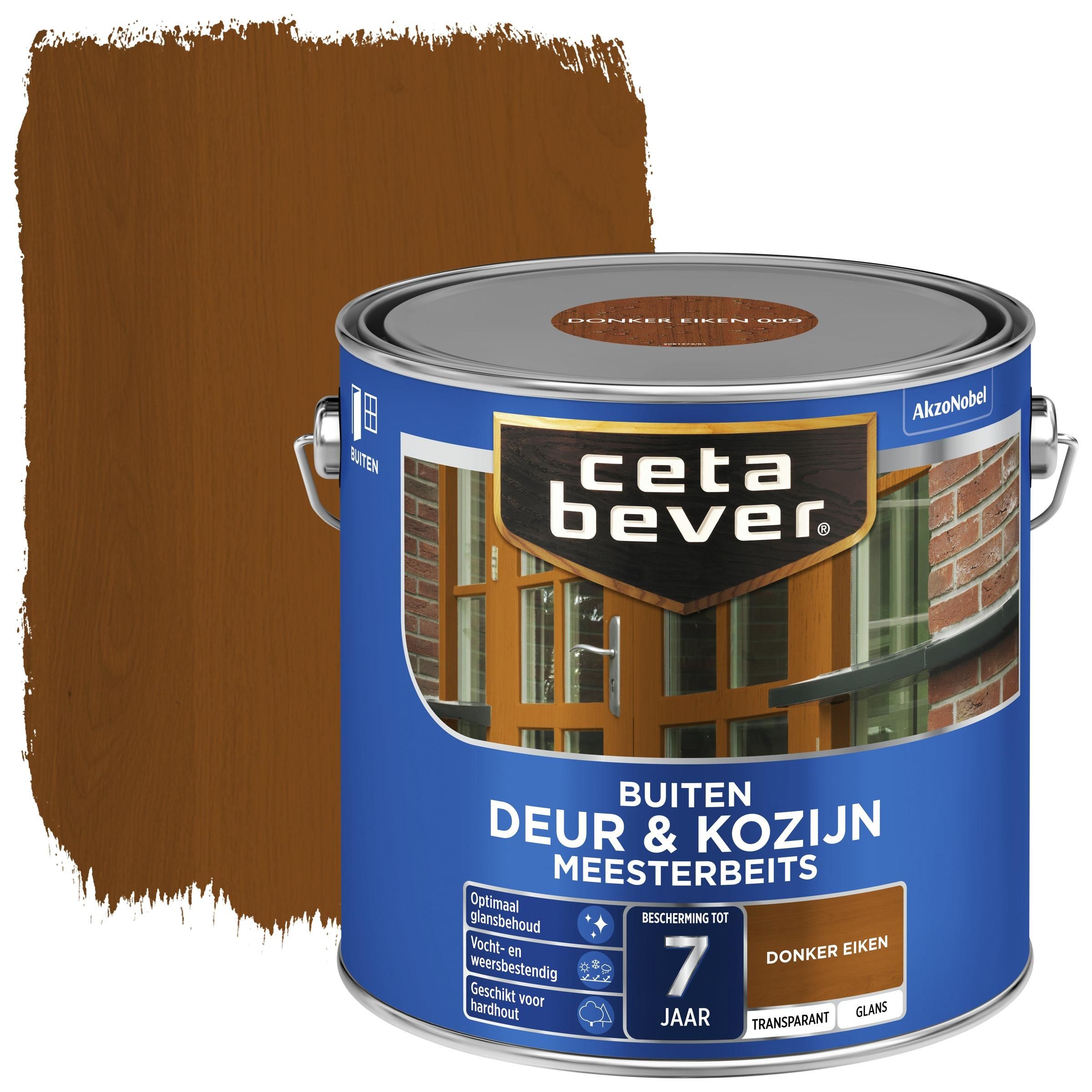 Cetabever Deur & Kozijn Meesterbeits Transparant Donker Eiken Glans 2.5 Liter