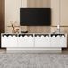 MODFU Meuble TV Blanc 170 x 40 x 45 cm