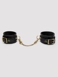 Lovehoney Fifty Shades of Grey Bound to You Faux Leather Ankle Cuffs Noir, Rouge