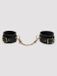 Lovehoney Fifty Shades of Grey Bound to You Faux Leather Ankle Cuffs Noir, Rouge