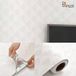 Decopine Papier Peint Autocollant 3D 60 x 280 cm Motif Éventail Blanc, Revêtement Mural Adhésif, Style Art Déco Sans Colle