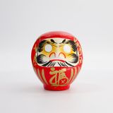 Tokyo Design Studio Daruma Japanse Daruma Pop – Rood Papier-maché – 13.5 cm