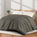 Dunkelgrau couette 155 x 220 cm pour toutes saisons