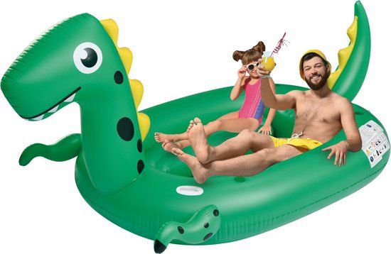 Alert Splash Opblaaseiland Dino 240 x 180 cm