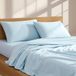 Linen Closet 160 GSM 100% Katoen Percal Lakenset Queen Sky Blue