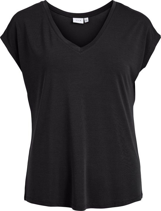 VILA VIMODALA V-NECK T-shirt - black - M (38)