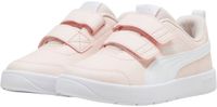 Puma Courtflex V3 V Sneakers Junior Rosa - Weiß