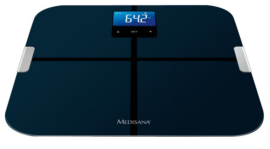 Medisana BS 440 - Blauwe Elektronische Weegschaal - Vierkant - Bluetooth - BMI - Lichaamsanalyse