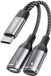 Dudao L13C+ Adaptateur USB-C 2-en-1 - Gris