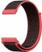 By Qubix Qubix - Sport Loop Nylon Bandje voor Garmin Approach S12/S40/S42 - Rood/Oranje - 20mm