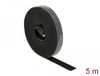 Delock Bande velcro sur rouleau L 5 m x l 15 mm noir