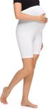 Merry Style Be Mammy Dames Zwangerschapsleggings Leggings - Sport - Vrijetijdsbroek - Kort - Katoen - Sporbroek - Yogabroek - Wit - L