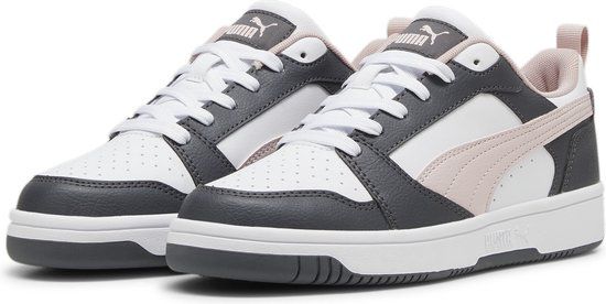 PUMA Rebound v6 Low Unisex Sneakers - Strong Gray-Mauve Mist-PUMA White - Maat 40