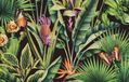 Dutch Tahiti - Fiori zwart/groen/roze - 13334