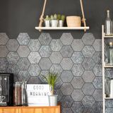 Ambiance Sticker OLD BEAUTY HEXAGON TILES Zelfklevende muurtegelstickers - 28 zeshoekige stickers, 10x9cm