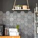 Ambiance Sticker OLD BEAUTY HEXAGON TILES Zelfklevende muurtegelstickers - 28 zeshoekige stickers, 10x9cm