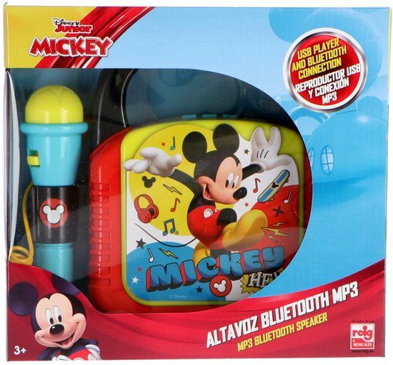 4KidsOnly Claudio Reig Mickey Mouse Bluetooth Luidspreker met Microfoon