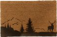 Merkloos Relaxdays Deurmat kokos - 80x50 cm - hert - antislip