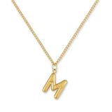 good.designs Ketting met bubbel-initialen hanger M