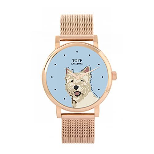 Toff London West Highland Terrier Hoofd Hondenhorloge