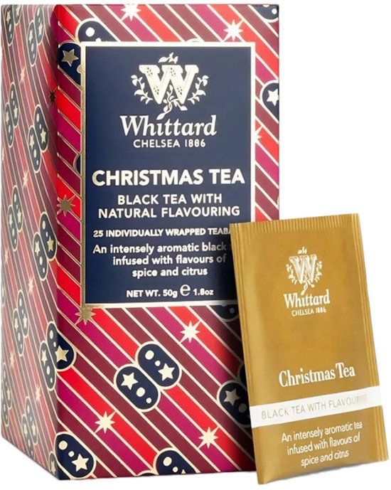 Whittard of Chelsea Christmas Tea, Zwarte thee, 25 stuks
