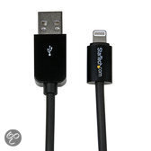 StarTech.com 10 ft Black 8-pin Lightning to USB Cable