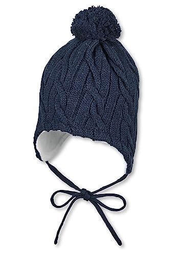 Sterntaler Muts met pompon, marineblauw, maat 51