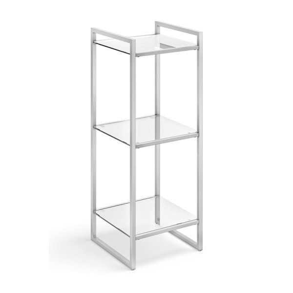 ZACK Ponio badkamerrek 30.2x80.2x30cm RVS mat 40528