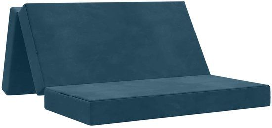 vidaXL Vouwbare Sofa Bed 140 x 67 x 45 cm Blauw