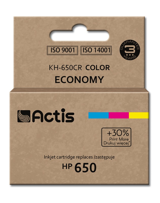 Actis ACTIS KH-650CR inkt (vervanging HP 650 CZ102AE; Standaard; 9 ml; kleur)