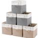 Solidchoice - Set de 6 boîtes de rangement en tissu, 28 x 28 x 28 cm