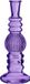 Ideas 4 Seasons Vase Florence - verre violet - côtelé - D8,5 x H23 cm