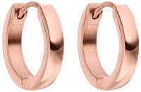 PURELEI Oorbellen Smooth Roségoud Roestvrij staal 18 karaat Vrouwen