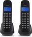 Alecto Profoon PDX-320 DECT telefoon - 2 handposten - Telefoonboek met ruimte voor 50 nummers - Zwart