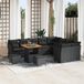 Maison Exclusive - Ensemble de jardin avec 12 pièces, ensemble de salon en polyrotin noir