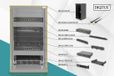 Digitus DN-10-SET-3-B rack 12U Vrijstaande rek Zwart