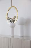 Cooee Design Vaas Pillar keramiek wit handgemaakt, diameter: 12cm, hoogte: 24cm