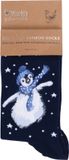 Wrendale Designs Winter Wonderland Penguin Socks - Unisex Adult Bamboo Socks (EU 37-42)