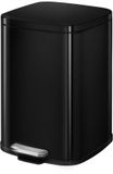 EKO Stella Pédale 6 litres Noir Inox/Plastique