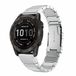 By Qubix - Stainless steel schakelband - Zilver - Geschikt voor Garmin Fenix 9 / 9 pro - 51mm