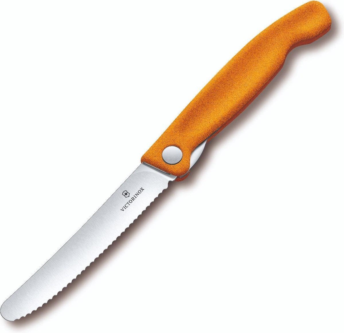 Victorinox Swiss Classic Inklapbaar Tomatenmes-Schilmes - 11cm - Kartel - Oranje