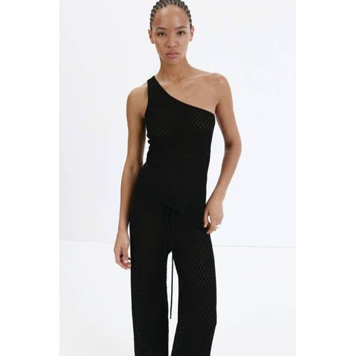 Mango Zwart Top