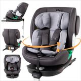 Fablekids® Kinderautostoeltje NORA 360° draaibaar Isofix 40-150 cm Grijs