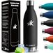 Thermosfles 18/8 roestvrij staal 1000 ml BPA-vrije sportfles vacuüm-geïsoleerde thermosfles lekvrij thermosfles voor school sport camping