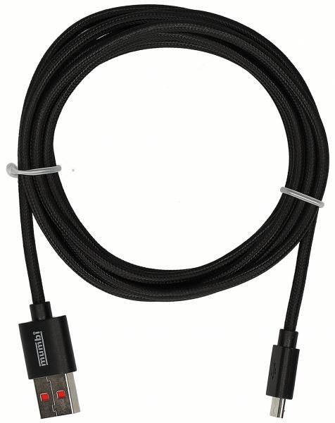 mumbi USB-kabel - 1 m - Zwart - 25389