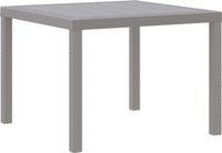 Syfax Tuinstafel Lichtgrijs 100 x 100 x 73 cm poly rattan