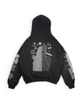 JustDepressed Clothing Sweatshirt 'Borderline - heavy oversized Hoodie 500GSM' zwart