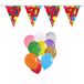 Folat Verjaardag 50 jaar feestartikelen set - 50x ballonnen - 2x leeftijd print vlaggenlijnen