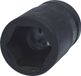 KS TOOLS 1" Sechskant-Kraft-Stecknuss, mittel lang, 36mm